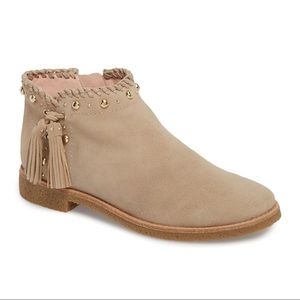 Kate Spade Tan Tassel Booties